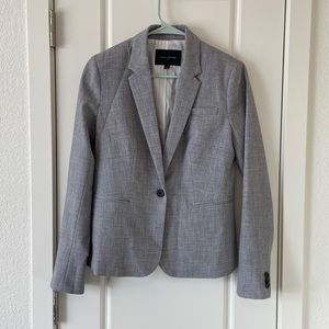 Banana Republic Gray Solid Blazer